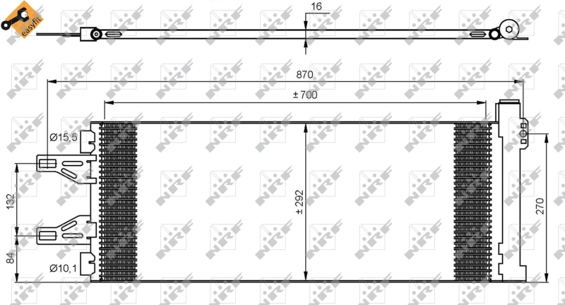 Condenser, air conditioning EASY FIT 35894