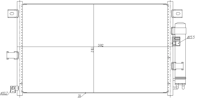 Condenser, air conditioning EASY FIT 350481