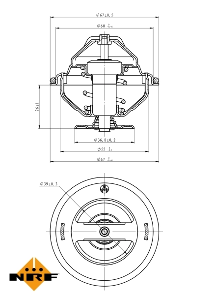 Termostat, pendingin EASY FIT 725138