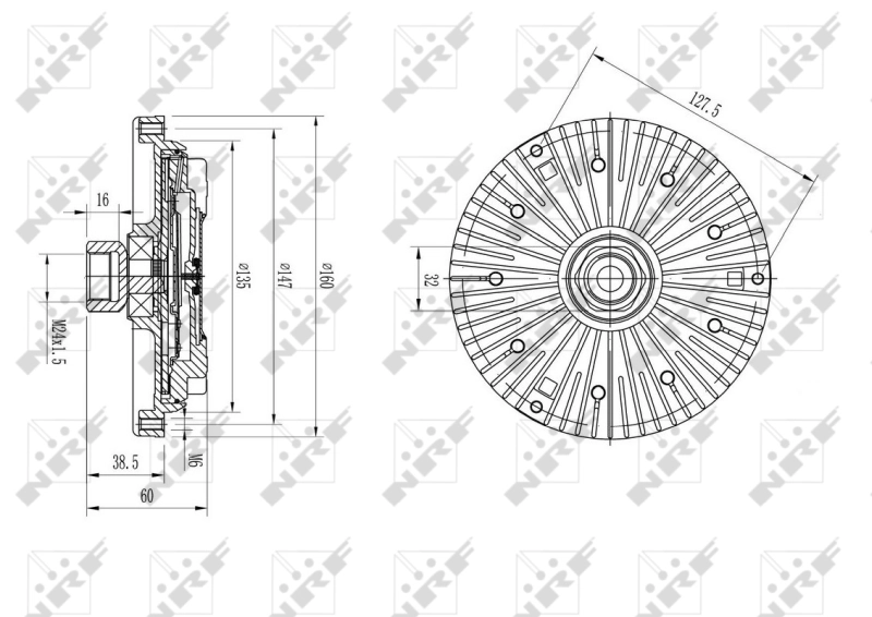 Clutch, radiator fan 49589