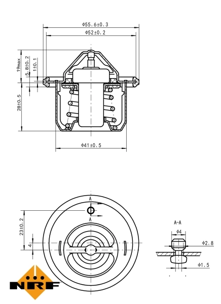 Thermostat, coolant EASY FIT 725152