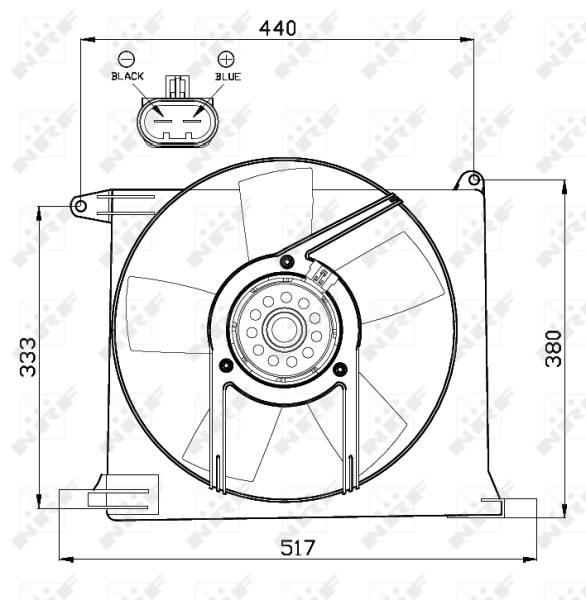 NRF 47484 Fan, engine cooling