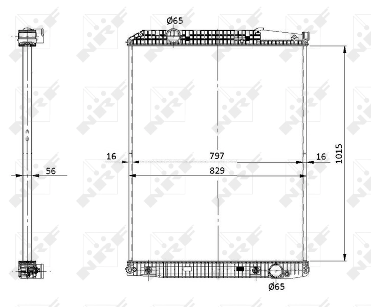NRF 53868 Radiator, engine cooling