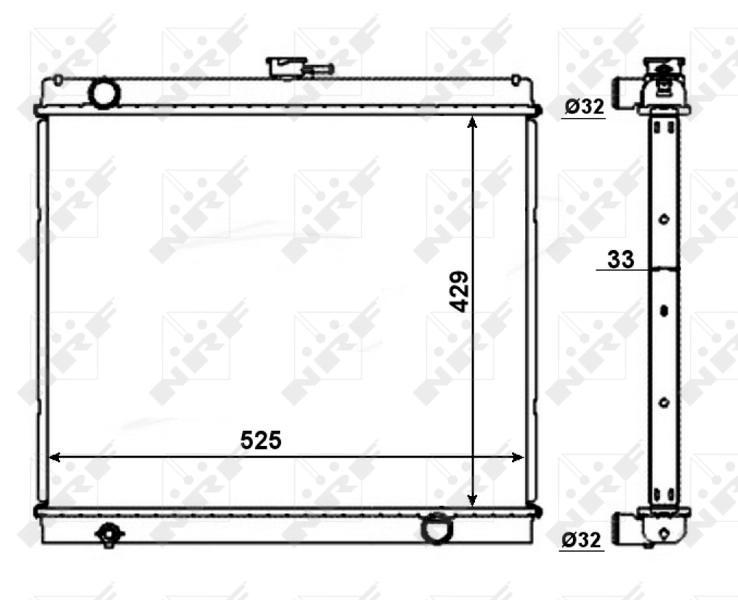 NRF 56016 Radiator, engine cooling