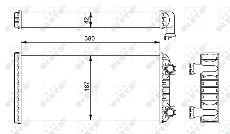 Heat Exchanger, interior heating EASY FIT 54244