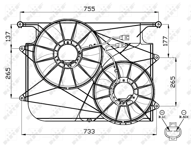 Fan, engine cooling 47535