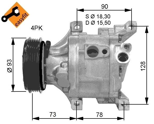 NRF 32686G Compressor, air conditioning