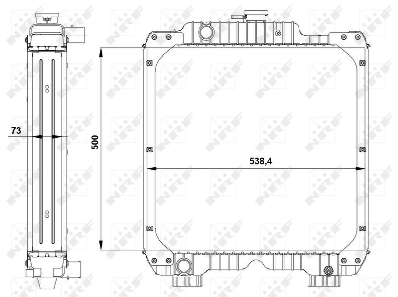 NRF 54091 Radiator, engine cooling