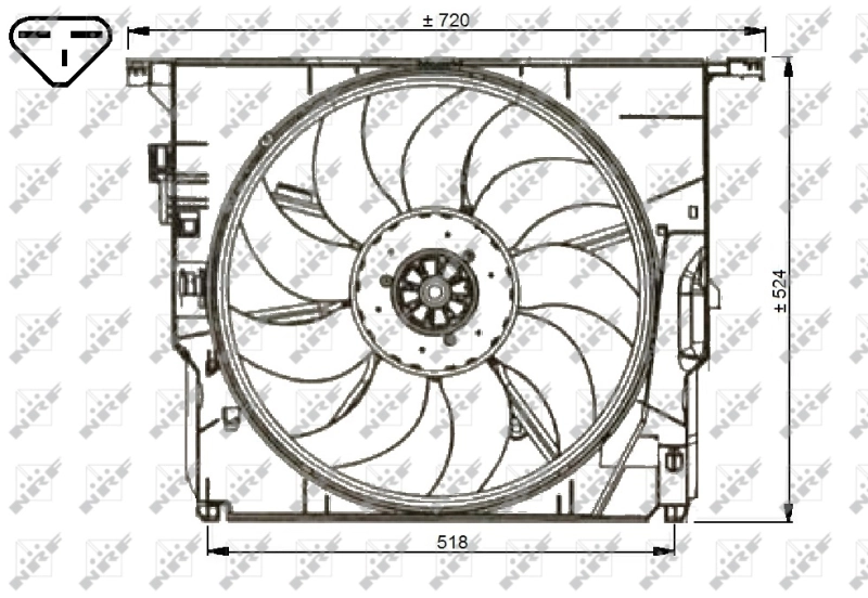 Fan, engine cooling 47739