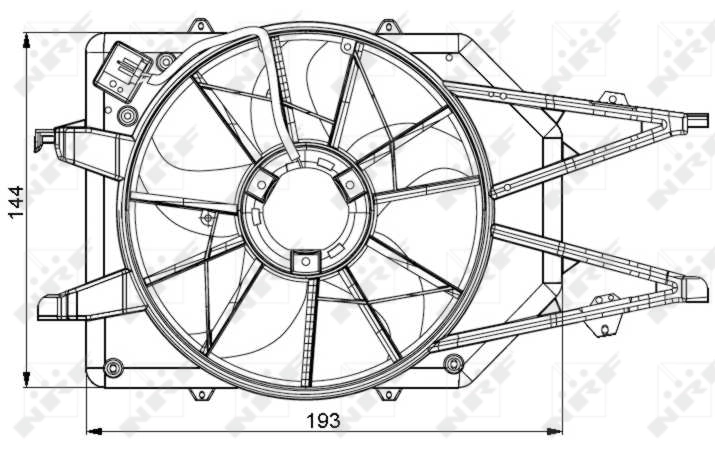 Fan, engine cooling 47034