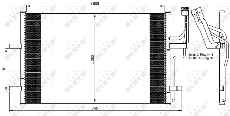 Condenser, air conditioning EASY FIT 35507