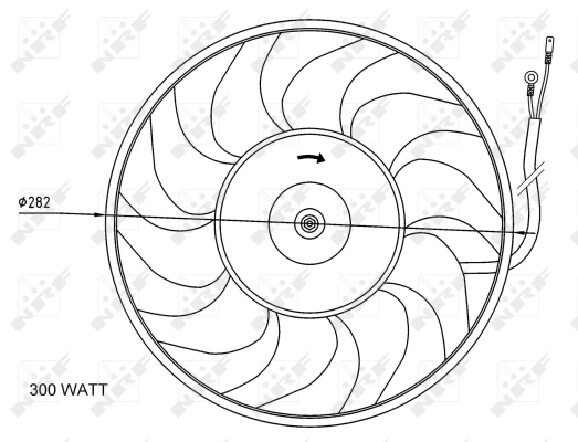 Fan, engine cooling 47072