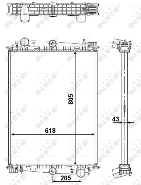 NRF 519585 Radiator, engine cooling