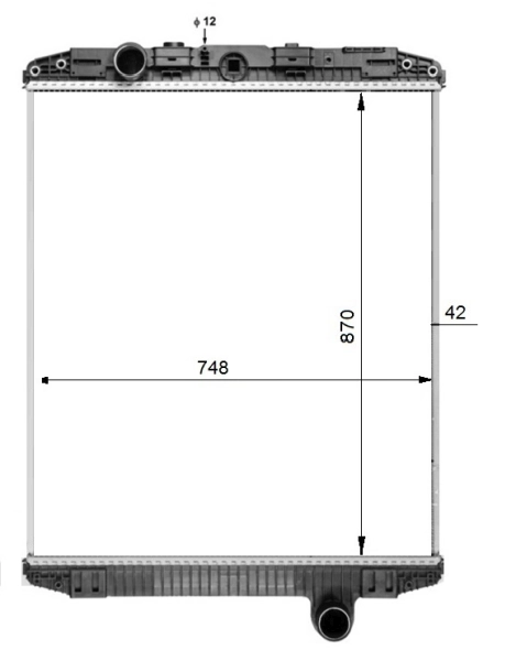 NRF 50263 Radiator, engine cooling