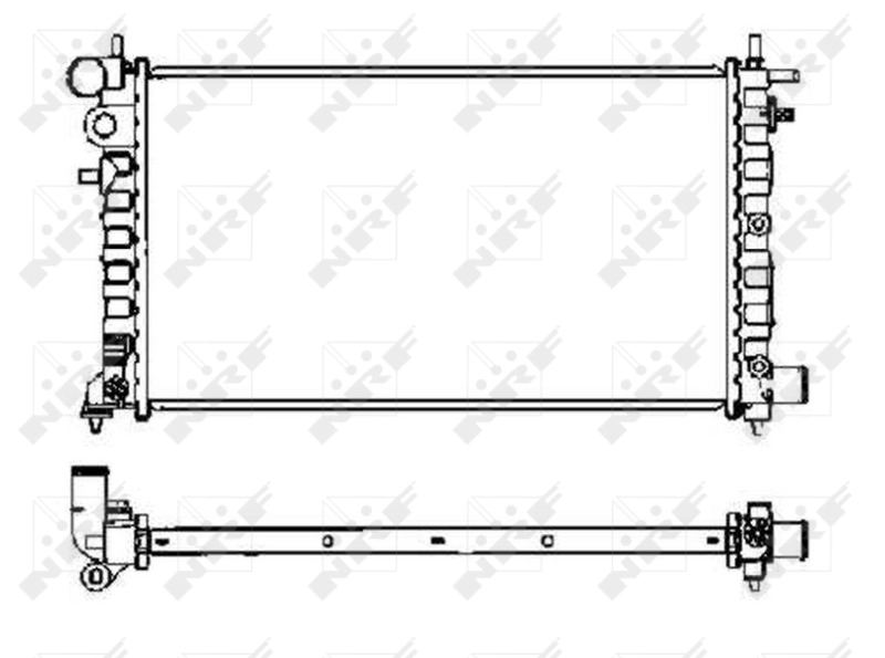 Radiator, engine cooling EASY FIT 58068