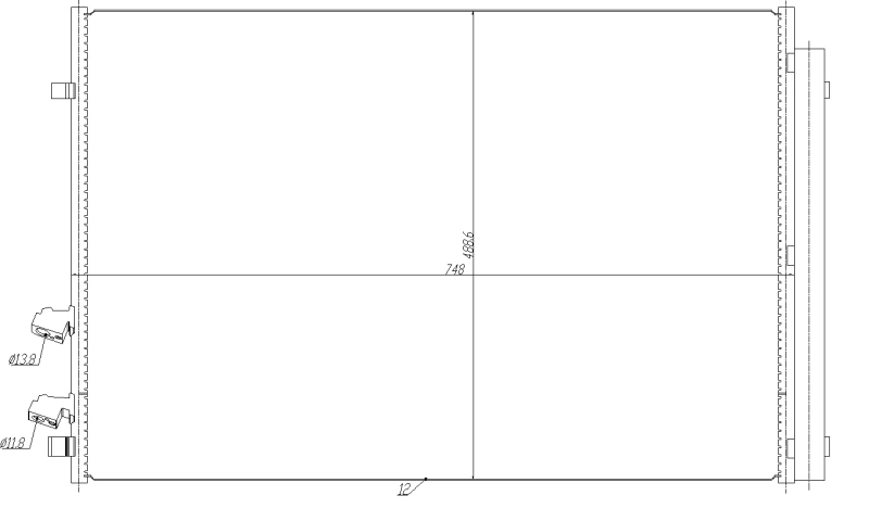 Condenser, air conditioning EASY FIT 350477