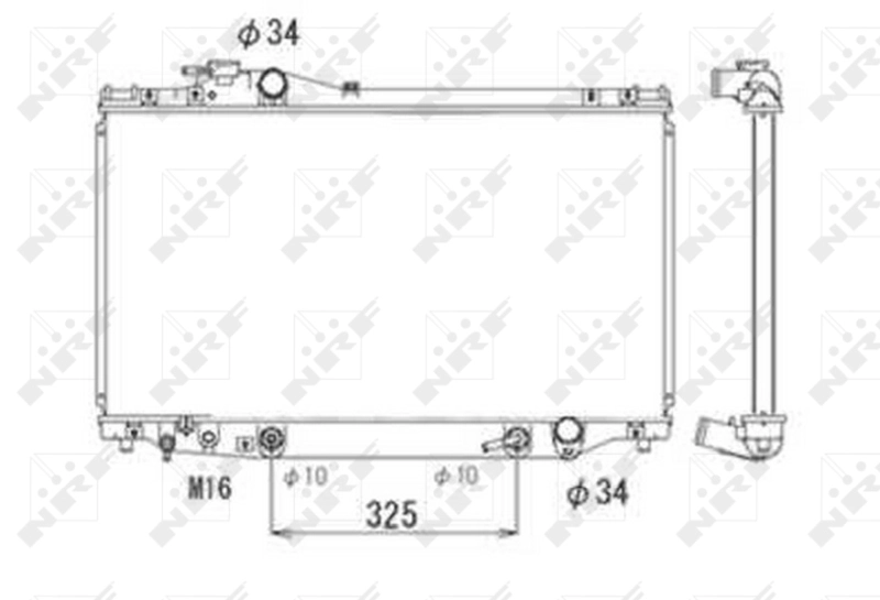 NRF 53710 Radiator, engine cooling