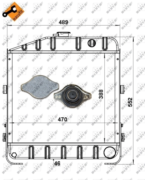 NRF 52159 Radiator, engine cooling