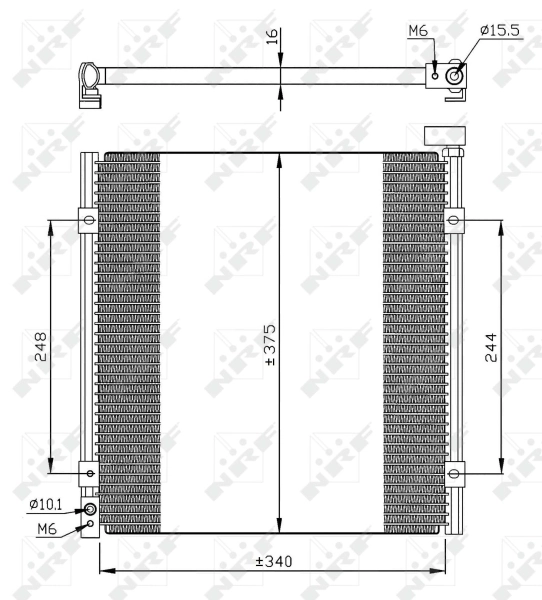Condenser, air conditioning EASY FIT 35264