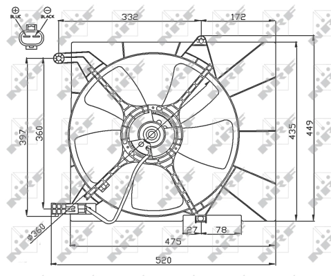 Fan, engine cooling 47751