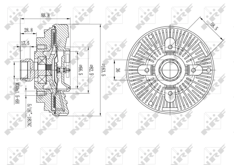 Clutch, radiator fan 49610