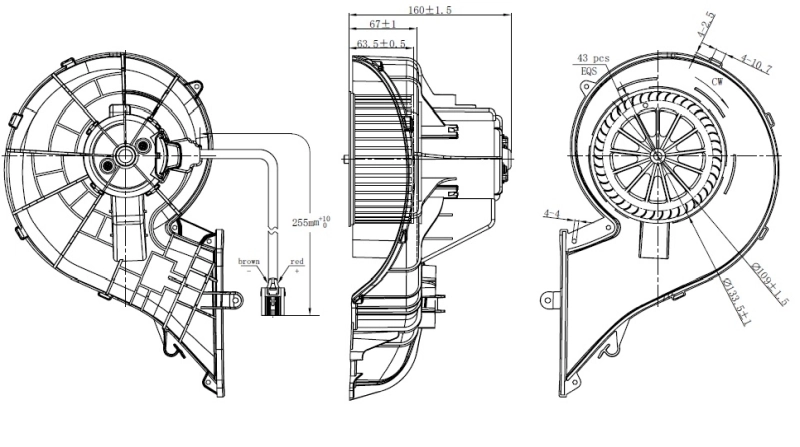 Interior Blower 34353