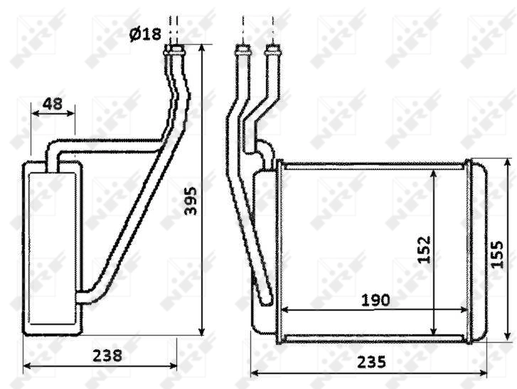 Heat Exchanger, interior heating 54231
