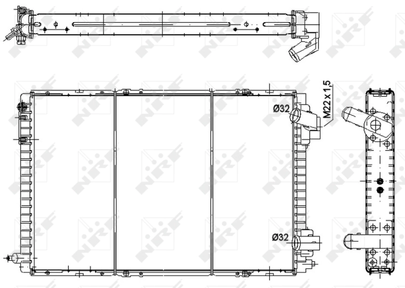 NRF 58941 Radiator, engine cooling