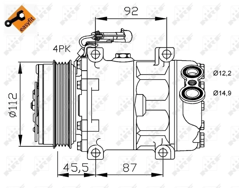 Compressor, air conditioning EASY FIT 32701