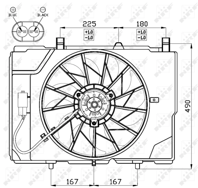 Fan, engine cooling 47466