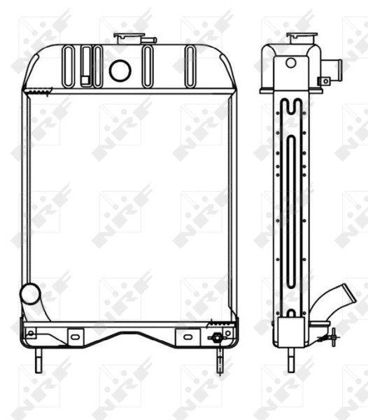 Radiator, engine cooling EASY FIT 53654