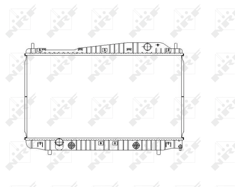 Radiator, engine cooling 53482
