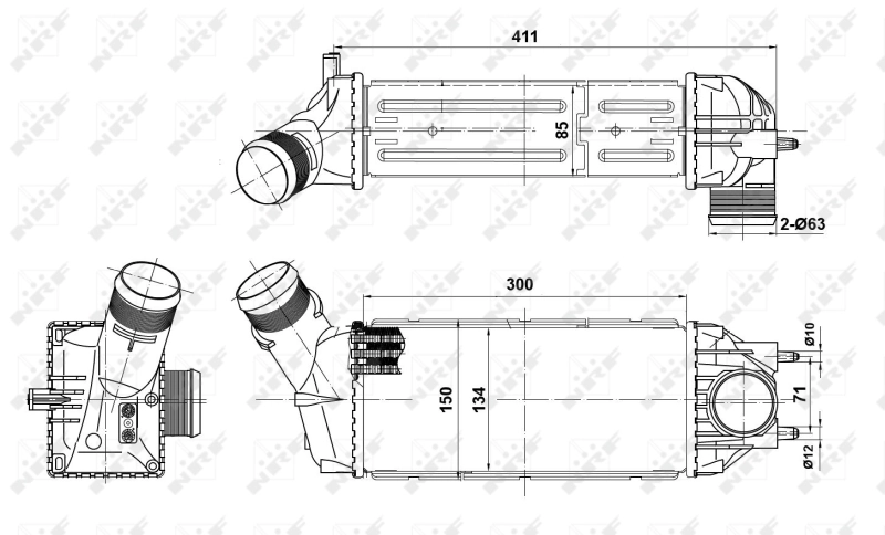 NRF 30908 Charge Air Cooler