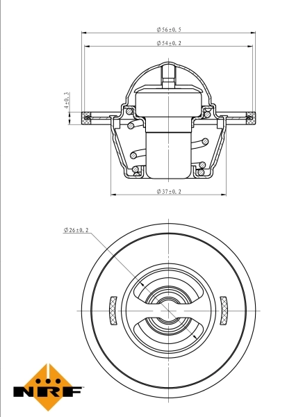 Thermostat, coolant EASY FIT 725156