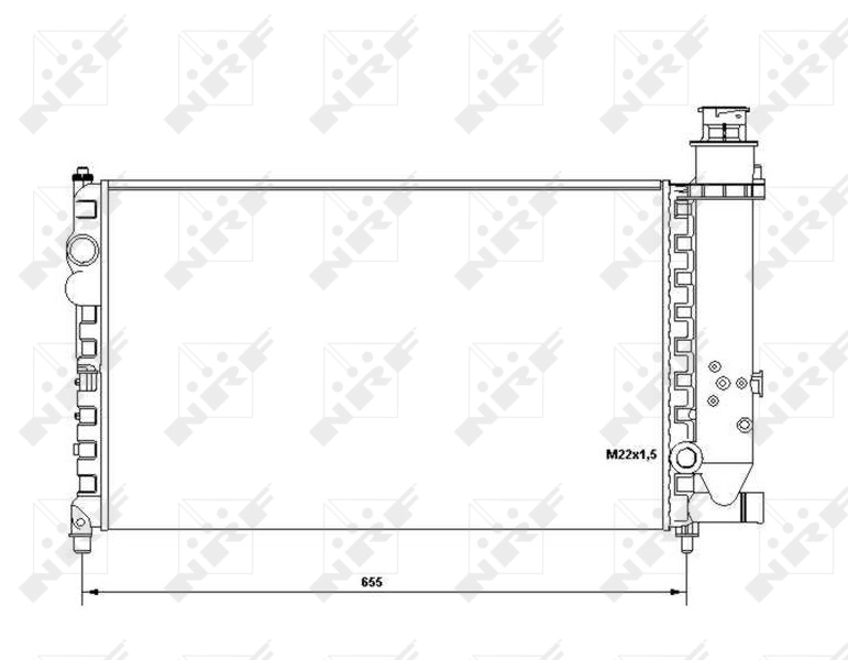 NRF 58683 Radiator, engine cooling