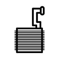Evaporator, air conditioning 36217