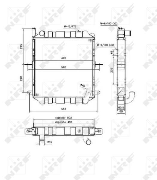 NRF 52244 Radiator, engine cooling