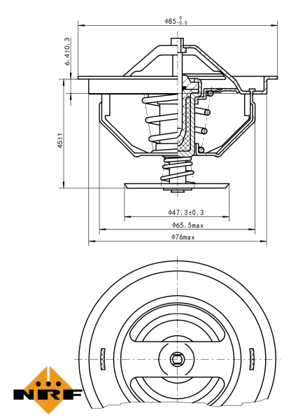 Thermostat, coolant 725198