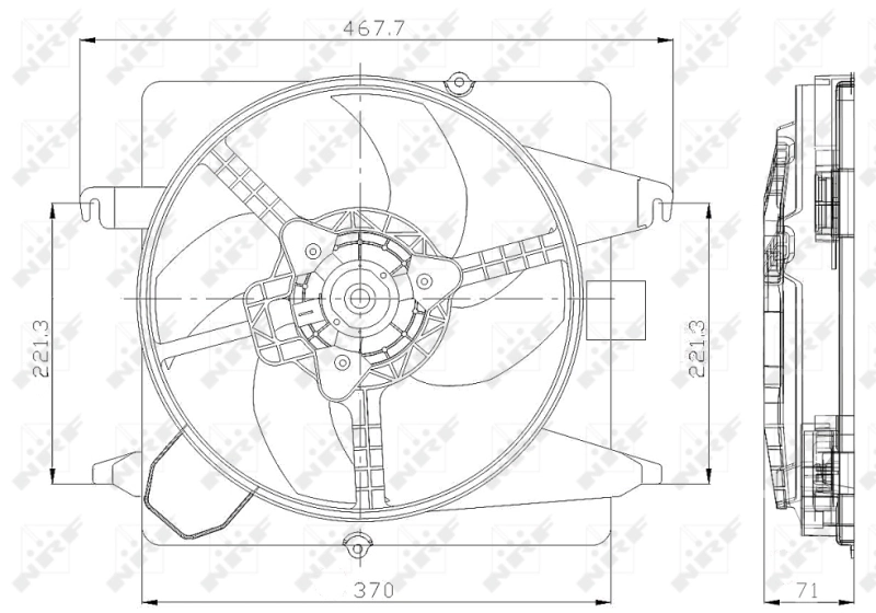 Fan, engine cooling 47259
