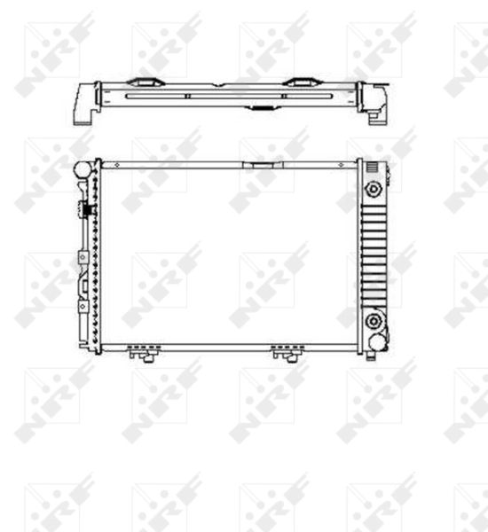Radiator, engine cooling EASY FIT 516574