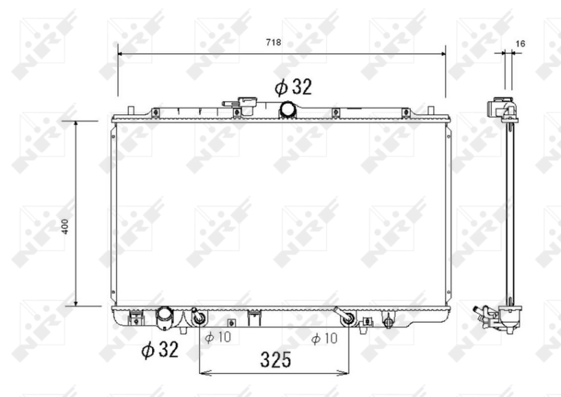 NRF 53744 Radiator, engine cooling