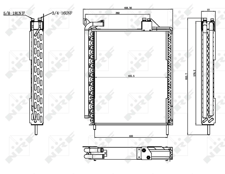 Condenser, air conditioning EASY FIT 35371