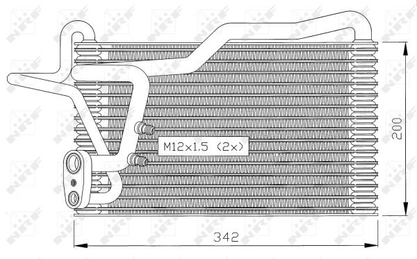Evaporator, air conditioning 36036