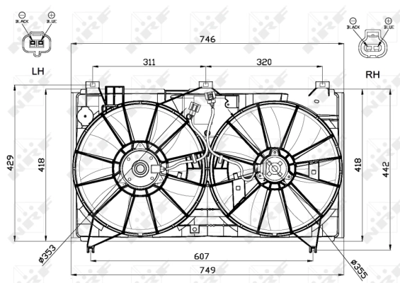 Fan, engine cooling 47580