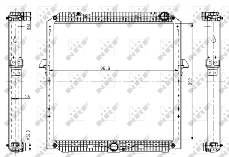 Radiator, engine cooling 56067
