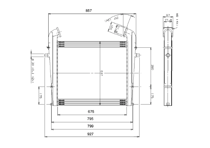 NRF 309001 Charge Air Cooler