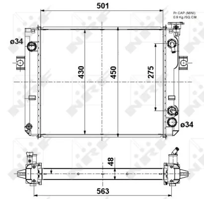 NRF 52296A Radiator, engine cooling