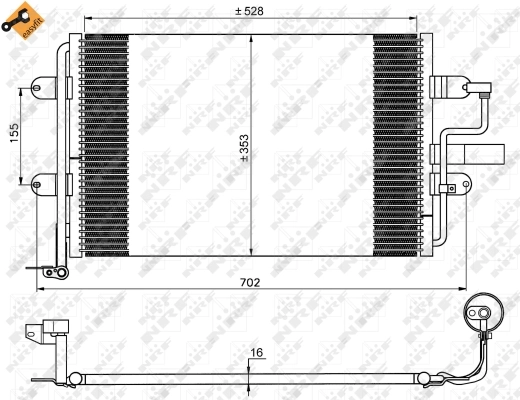 Condenser, air conditioning EASY FIT 35733