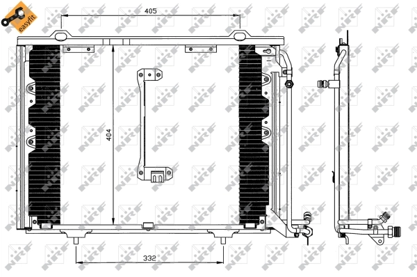 NRF 35214 Condenser, air conditioning