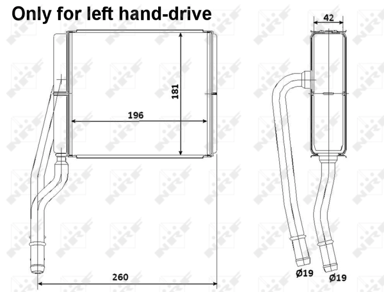 Heat Exchanger, interior heating 53206